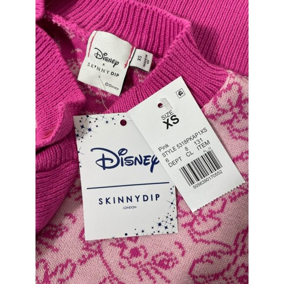 Disney X Skinnydip Aristocrats Marie Womens Cardigan Sweater XS Pink - Picture 6 of 6